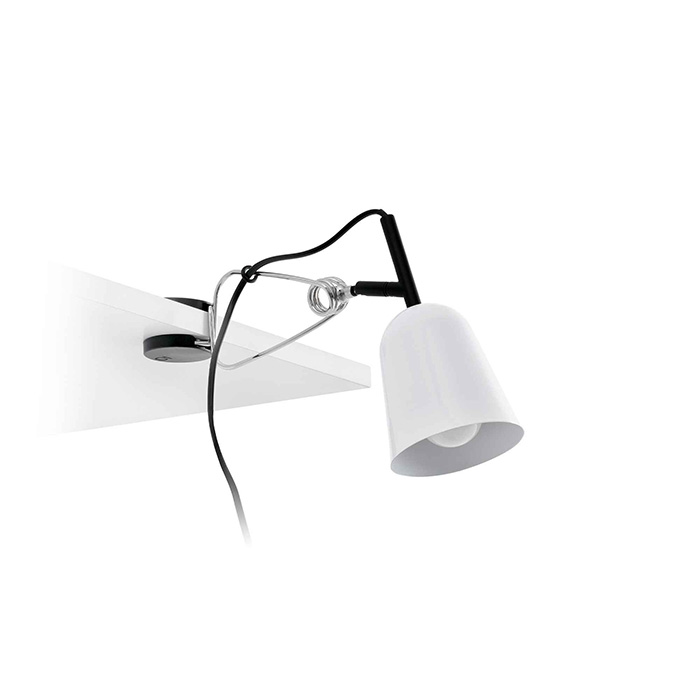 Настольная лампа Faro 51135 STUDIO White clip lamp