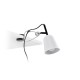 Настольная лампа Faro 51135 STUDIO White clip lamp