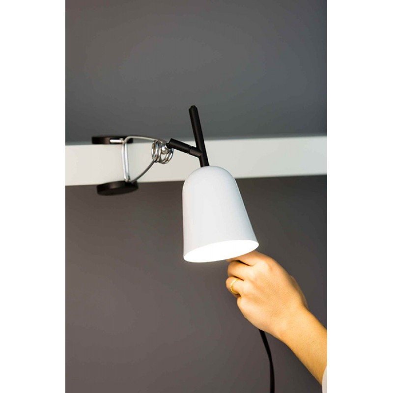 Настольная лампа Faro 51135 STUDIO White clip lamp