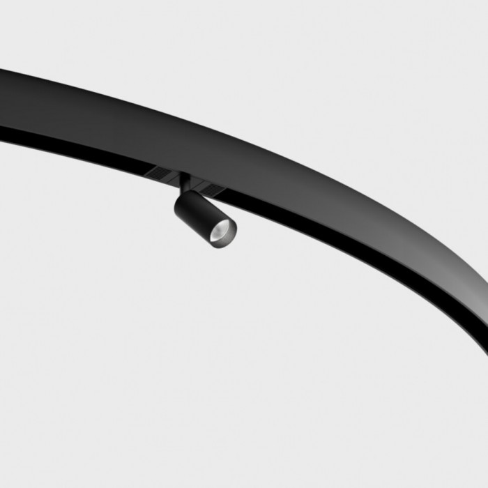 Магнитный трековый светильник LTX 09.0361.7.930.BK In_Ring Tub S A 60, 5.4 Вт, 570 лм, 3000K