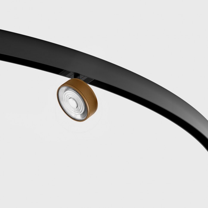 Світильник LTX IN_RING SOL MINI, D75mm, H26mm, LED 6.3W, 3000К, coffee/чорний (09.7526.7.930.CFG/BK)