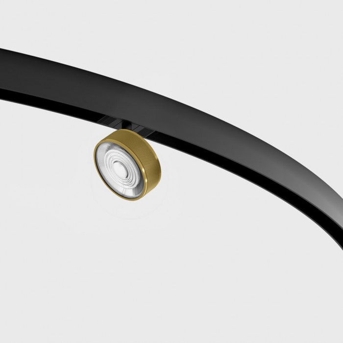 Светильник LTX IN_RING SOL MINI, D75mm, H26mm, LED 7W, 3000К, латунь/черный (09.7526.7.930.BRG/BK)
