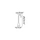 Настольная лампа Faro 52057 LENA White reading lamp, 3 Вт, 300 лм, 4000K