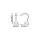 Настольная лампа Faro 52064 OTTO Black reading lamp, 6 Вт, 500 лм, 4000K
