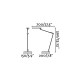 Настольная лампа Faro 52071 ITO Black office reading lamp, 5 Вт, 390 лм, 3000K