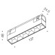 Светильник линейный LTX IN_LINE COMFORT 137, L137mm, W24,5mm, H48mm, LED 8W, 3000К, белый (06.1371.8.930.WHW)