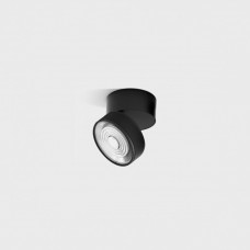 Потолочный светильник накладной LTX SOL SURF MINI, D75mm, H70mm, LED 7W, 4000K, черный/черный (02.7526.7.940.BK/BKG)