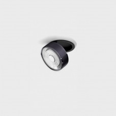 Потолочный светильник встраиваемый LTX SOL IN MINI, D75mm, H26mm, LED 7W, 3000K, черный/diamond black (01.7526.7.930.BK/DBG)