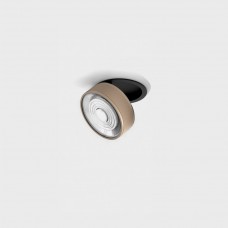 Потолочный светильник встраиваемый LTX SOL IN MINI, D75mm, H26mm, LED 7W, 3000K, черный/sahara beige (01.7526.7.930.BK/SBG)
