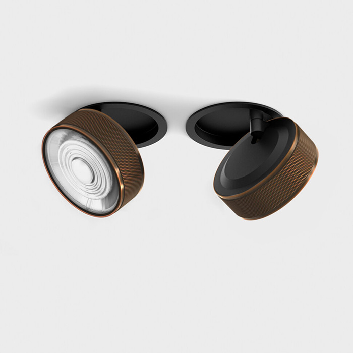 Точковий світильник LTX 01.9533.14.940.BK + SOL RING GRAIN COPPER Sol In