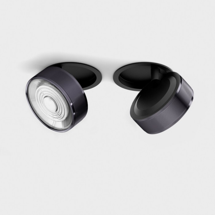 Точковий світильник LTX 01.9533.14.940.BK + SOL RING GRAIN DIAMOND BLACK Sol In