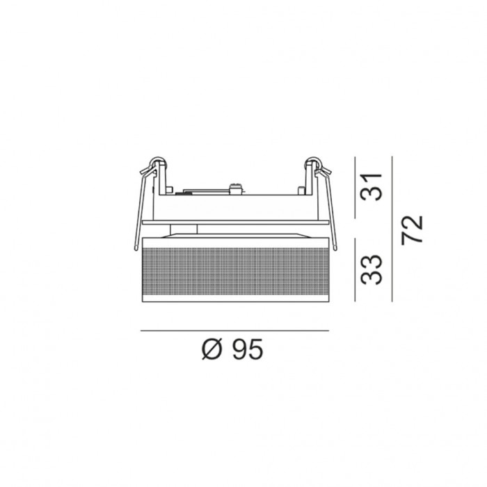 Точковий світильник LTX 01.9533.14.930.BK + SOL RING GRAIN COFFEE Sol In