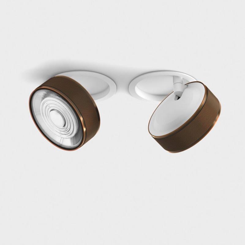 Точечный светильник LTX 01.9533.14.940.WH + SOL RING GRAIN COPPER Sol In