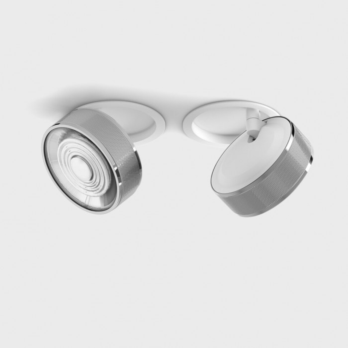 Точковий світильник LTX 01.9533.14.940.WH + SOL RING GRAIN CHROME Sol In