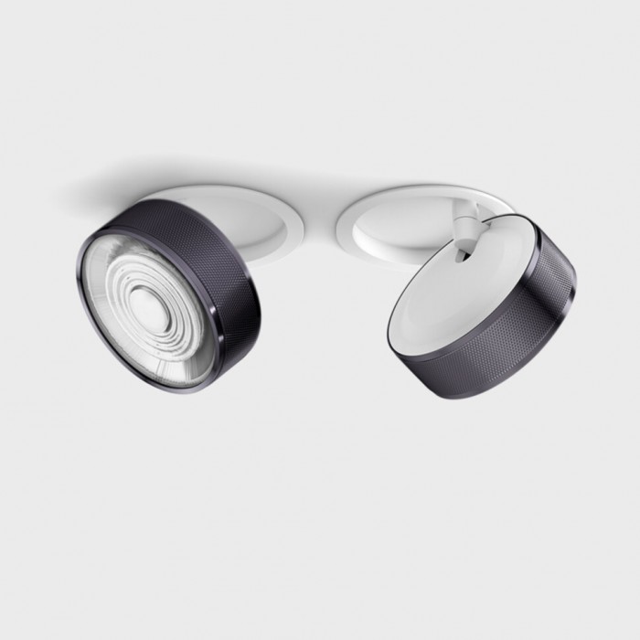 Точковий світильник LTX 01.9533.14.930.WH + SOL RING GRAIN DIAMOND BLACK Sol In