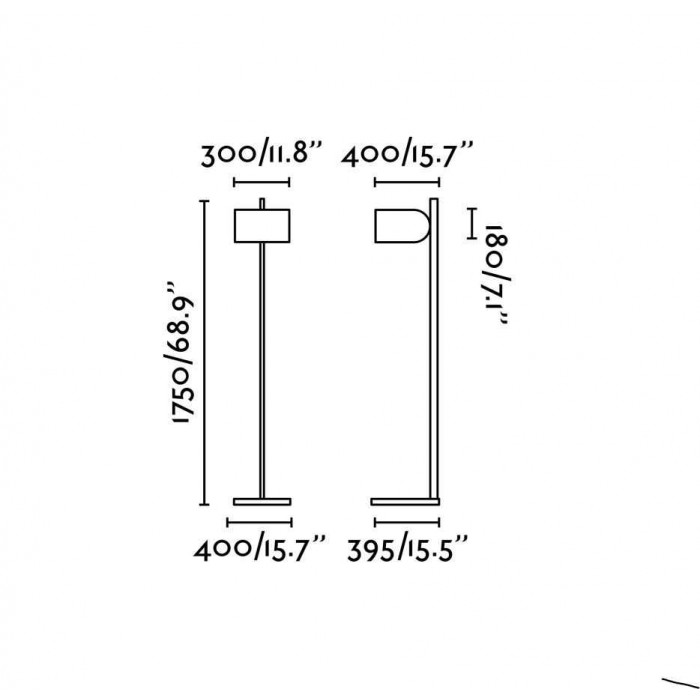 Торшер - Faro 57211-01 STAND UP Black and white floor lamp Торшер - Faro 57211-01 STAND UP Black and white floor lamp