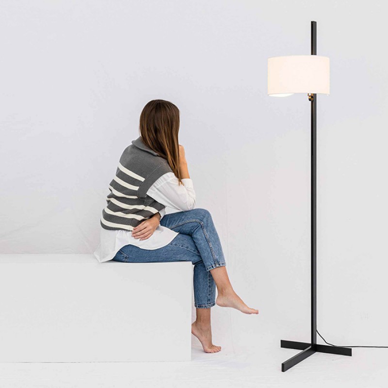 Торшер - Faro 57211-01 STAND UP Black and white floor lamp