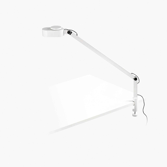 Настольная лампа Faro 57315 INVITING White clip lamp, 6 Вт, 410 лм, 2700 – 4800K