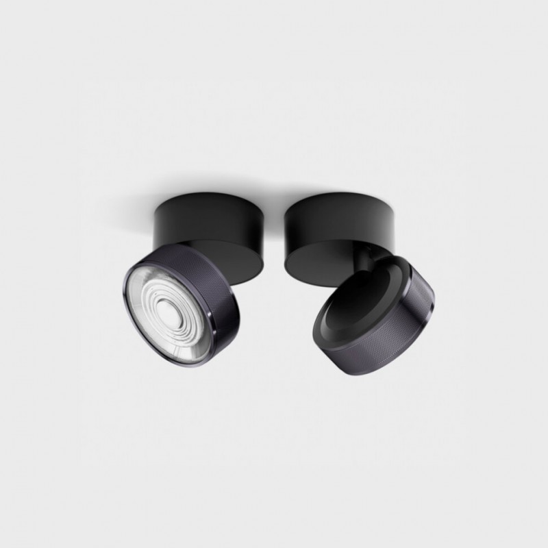 Точечный светильник LTX 02.7526.7.930.BK + SOL M RING GRAIN DIAMOND BLACK Sol Surf Mini