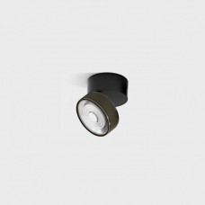 Потолочный светильник накладной LTX SOL SURF MINI, D75mm, H70mm, LED 7W, 4000K, черный/бронза (02.7526.7.940.BK/BZG)