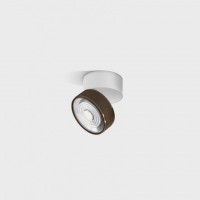 Потолочный светильник накладной LTX SOL SURF MINI, D75mm, H70mm, LED 7W, 3000K, белый/медь (02.7526.7.930.WH/CPG)