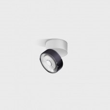 Потолочный светильник накладной LTX SOL SURF MINI, D75mm, H70mm, LED 7W, 3000K, белый/diamond black (02.7526.7.930.WH/DBG)