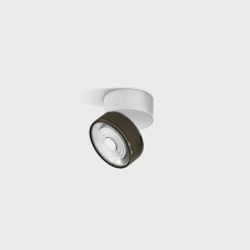 Потолочный светильник накладной LTX SOL SURF MINI, D75mm, H70mm, LED 7W, 3000K, белый/бронза (02.7526.7.930.WH/BZG)
