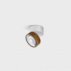 Потолочный светильник накладной LTX SOL SURF MINI, D75mm, H70mm, LED 7W, 3000K, белый/coffee (02.7526.7.930.WH/CFG)