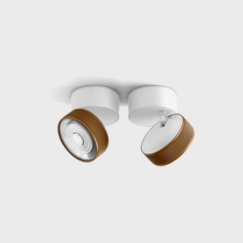 Точечный светильник LTX 02.7526.7.930.WH + SOL M RING GRAIN COFFEE Sol Surf Mini