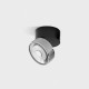 Потолочный светильник накладной LTX SOL SURF, D95mm, H78mm, LED 14W 4000K, черный/хром (02.9533.14.940.BK/CRG)