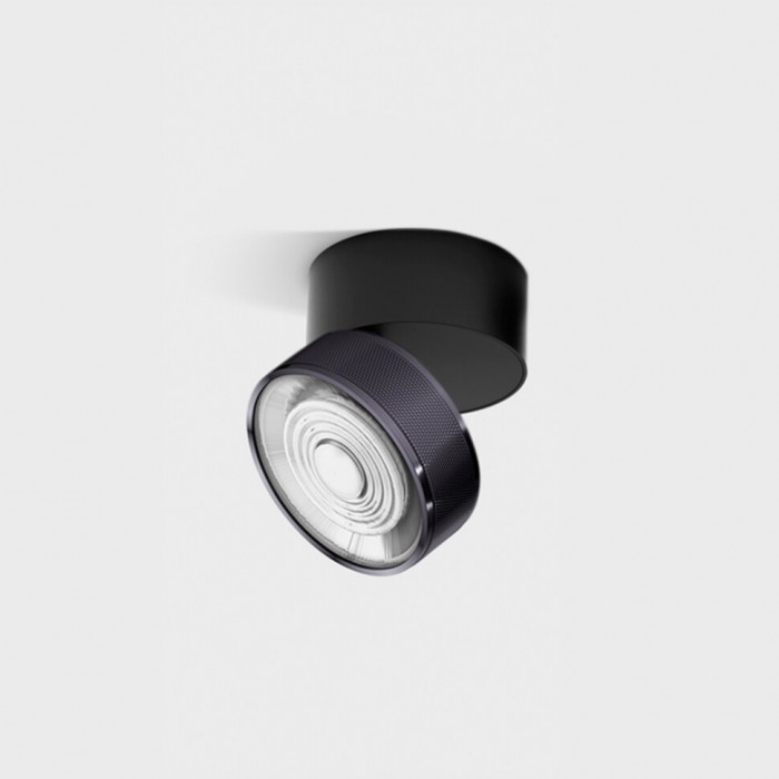 Світильник стельовий накладний LTX SOL SURF, D95mm, H78mm, LED 14W 3000К, чорний/diamond black (02.9533.14.930.BK/DBG)