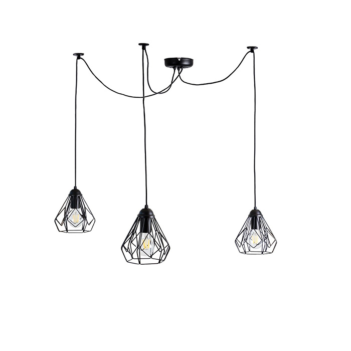Люстра Atmolight 2095111 Bevel Spider-3 Black