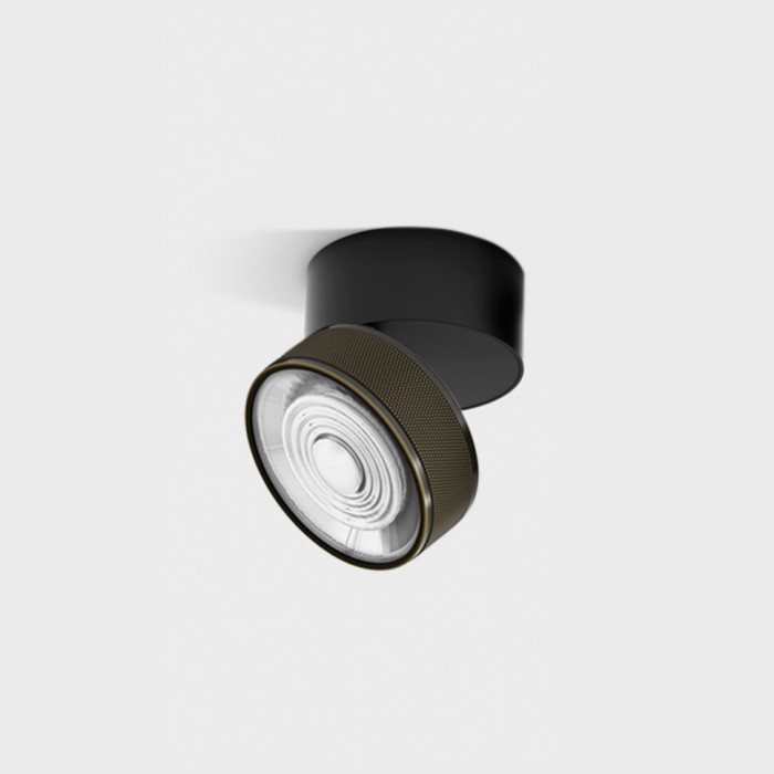 Світильник стельовий накладний LTX SOL SURF, D95mm, H78mm, LED 14W 3000К, чорний/бронза (02.9533.14.930.BK/BZG)