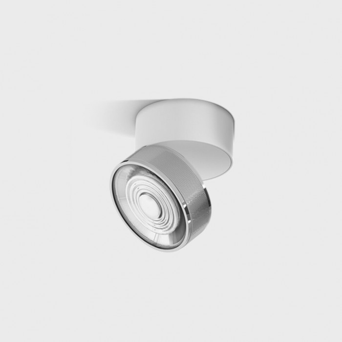 Світильник стельовий накладний LTX SOL SURF, D95mm, H78mm, LED 14W 3000K, білий/хром (02.9533.14.930.WH/CRG)