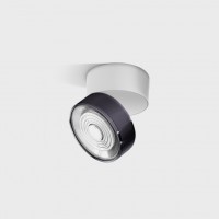 Светильник накладной потолочный LTX SOL SURF, D95mm, H78mm, LED 14W 4000K, белый/diamond black (02.9533.14.940.WH/DBG)