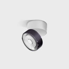 Потолочный светильник накладной LTX SOL SURF, D95mm, H78mm, LED 14W 3000K, белый/diamond black (02.9533.14.930.WH/DBG)