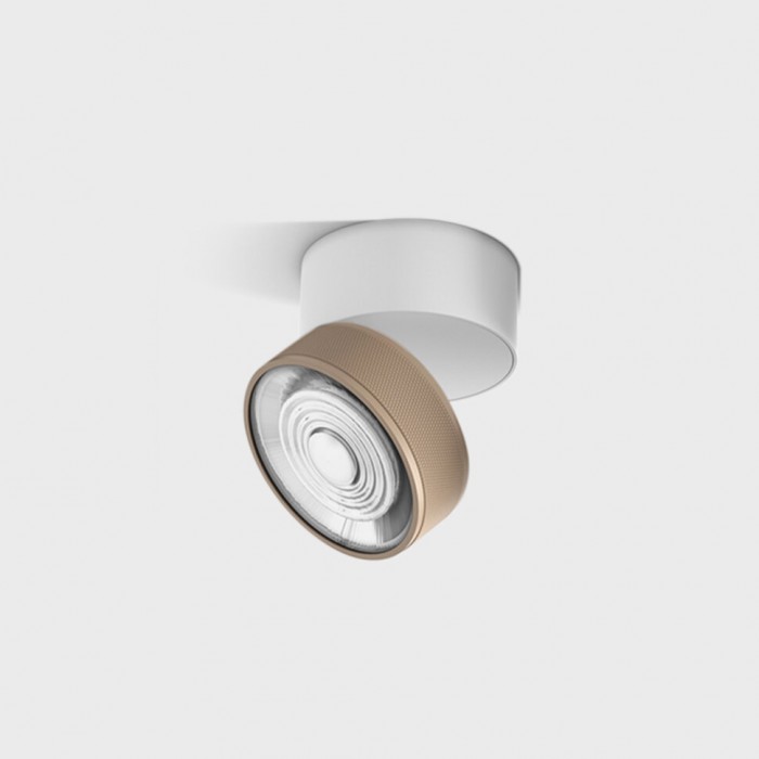 Світильник стельовий накладний LTX SOL SURF, D95mm, H78mm, LED 14W 4000K, білий/sahara beige (02.9533.14.940.WH/SBG)