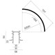 Магнитный шинопровод LTX 06.RC50.WH.4x IN_LINE RADIAL CORNER