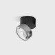 Потолочный светильник накладной LTX SOL SURF, D95mm, H78mm, LED 14W 4000K, черный/хром (02.9533.14.940.BK/CR)