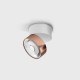 Потолочный светильник накладной LTX SOL SURF, D95mm, H78mm, LED 14W 4000K, белый/медь (02.9533.14.940.WH/CP)