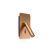 Спот - Faro 62104 SUAU Bronze wall lamp, 3 Вт, 140 лм, 3000K
