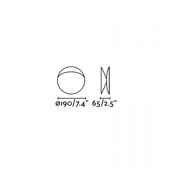 Настенный светильник Faro 62105 OVO 190 White wall lamp