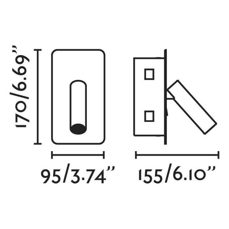 Спот Faro 62111 SUAU Bronze recessed lamp, 3 Вт, 140 лм, 3000K