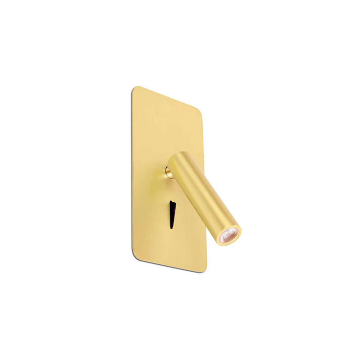 Спот - Faro 62114 SUAU Satin gold recessed lamp, 3 Вт, 140 лм, 3000K