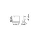 Бра - Faro 62115 AUREA White wall lamp, 8 Вт, 300 лм, 2700K