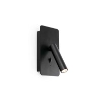 Спот - Faro 62118 SUAU Black wall lamp, 3 Вт, 140 лм, 3000K