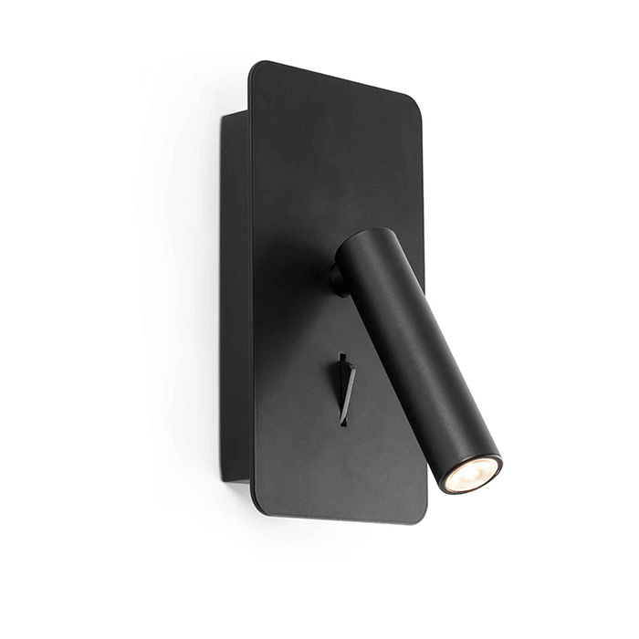 Спот - Faro 62116N Suau Reader Black USB C LED 3w, 3 Вт, 100 лм, 2700K