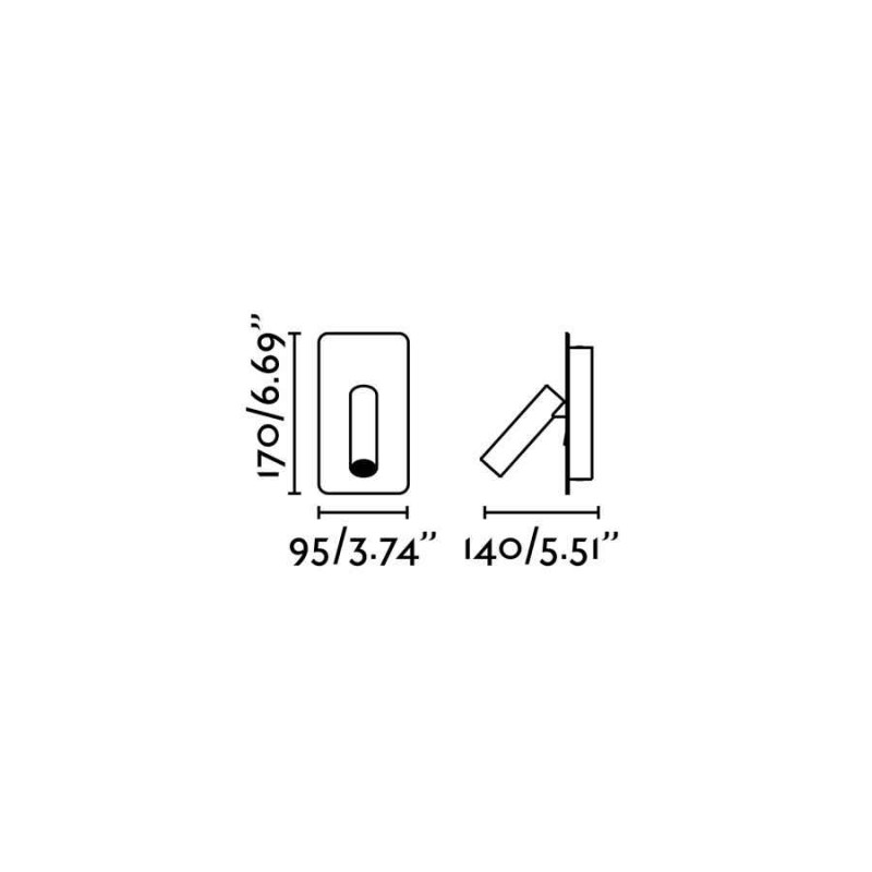 Спот Faro 62120 SUAU White wall lamp, 3 Вт, 140 лм, 3000K