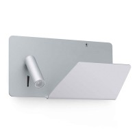 Спот Faro 62123 SUAU USB Grey wall lamp with right reader, 3 Вт, 140 лм, 3000K