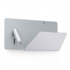 Спот Faro 62123 SUAU USB Grey wall lamp with right reader, 3 Вт, 140 лм, 3000K